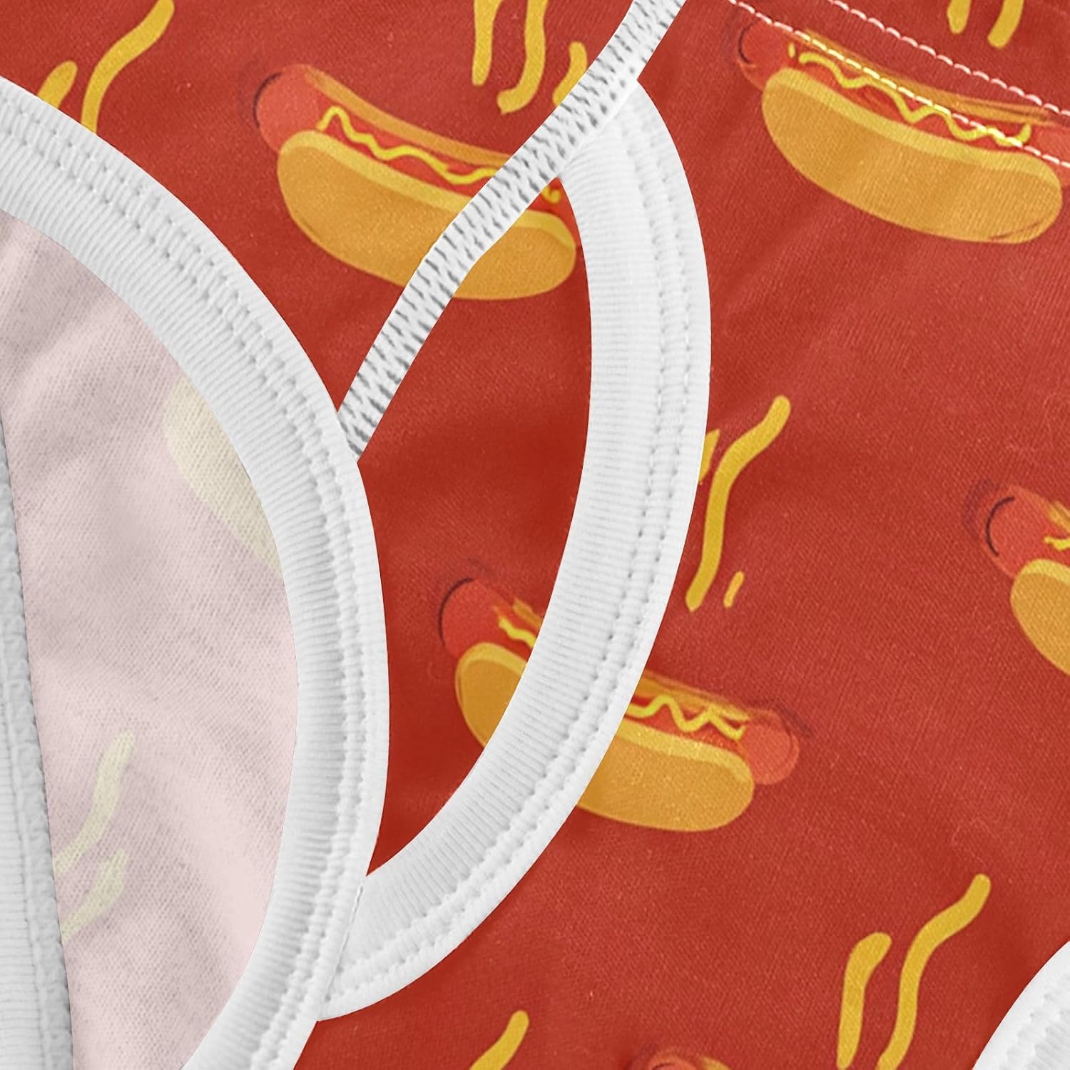 visesunny Boys Training Underwear Delicious Hot Dog Breathe Cotton Potty Briefs Size 2T-8Y for Toddler