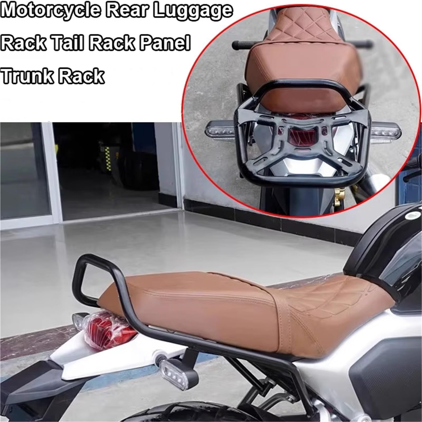 per CB190SS CB 190SS CB190 SS Supporto Portapacchi Posteriore Moto, Supporto Vano Portaoggetti Portapacchi per Moto(A)