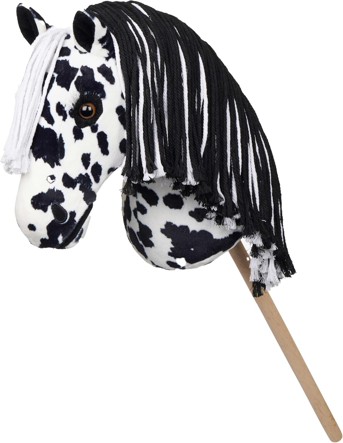 LeMieux Hobby Horse Dakota – Black and White Appaloosa – Realistic Head – Perfect for Kids LeMieux Hobby Horse Dakota – Black and White Appaloosa – Realistic Head – Perfect for Kids