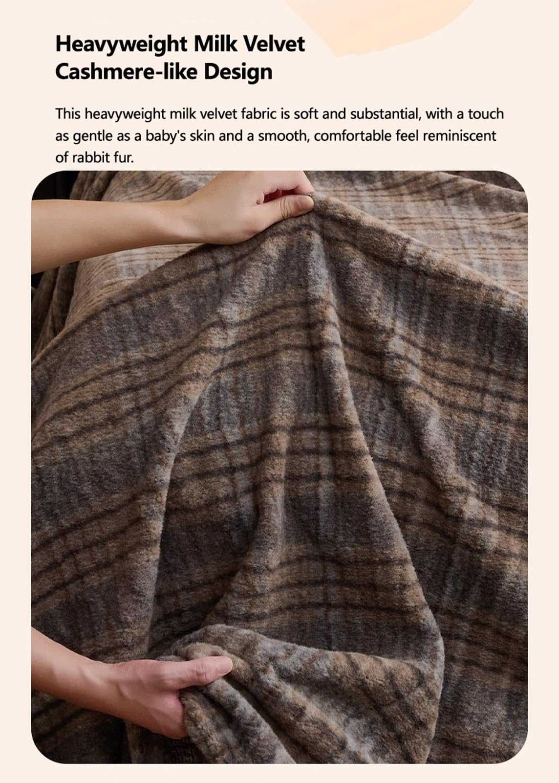 Winter Bettlaken ohne Gummizug 180x230 230x250 kuscheliges Mikrofleece-Plüsch Flanell Betttuch Cashmere Touch Weiche Laken for Winter und Frühling(Grid F,230x250cm+48x74cm x2)