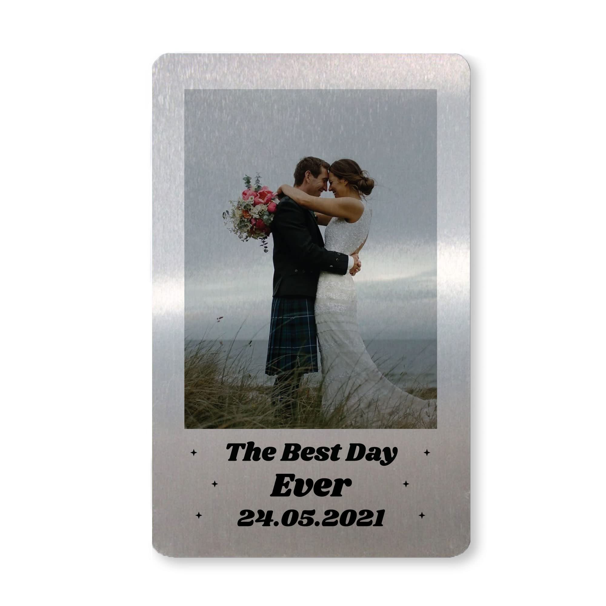RED OCEAN Wedding Anniversary Personalised Wallet Insert Husband Wife Gift Wedding Day