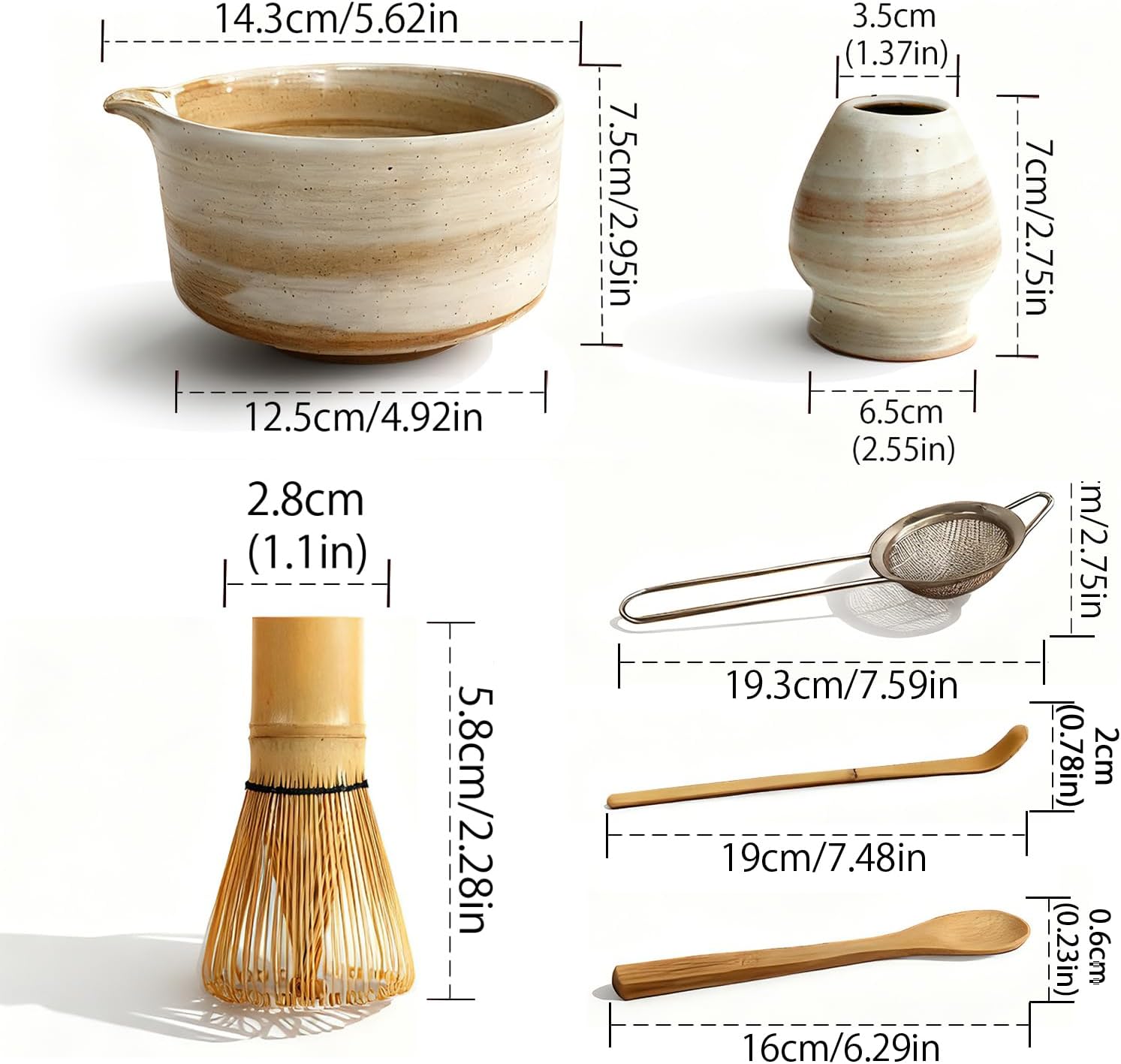 Matcha Whisk Set, Traditional Japanese Tea Accessories