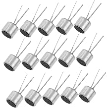 High Sensitivity Electret Microphone Pickup with 2 Pins, Copper 20pcs