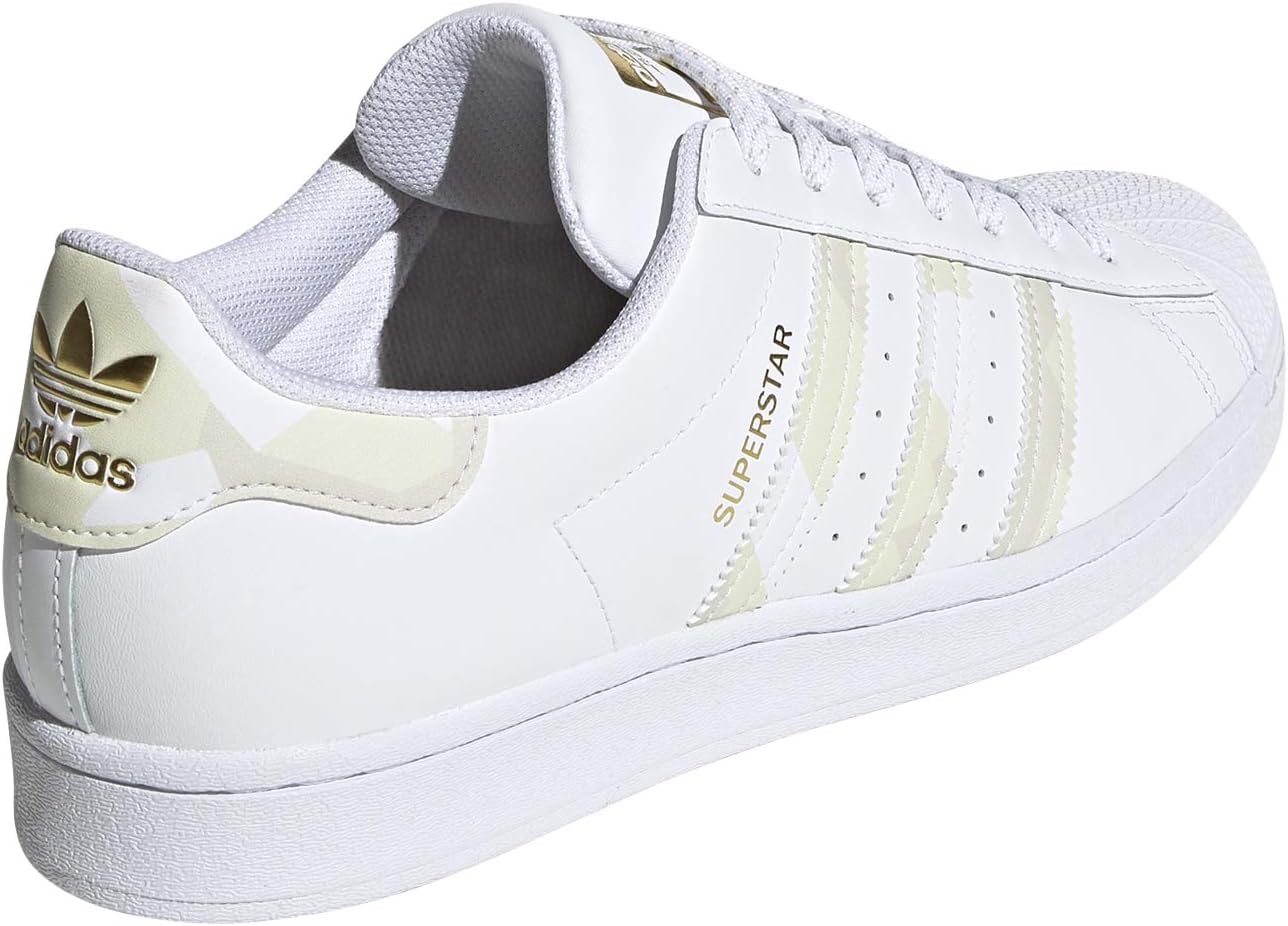 adidas Originals Mens Superstar Sneaker, White/White/White/White, 9