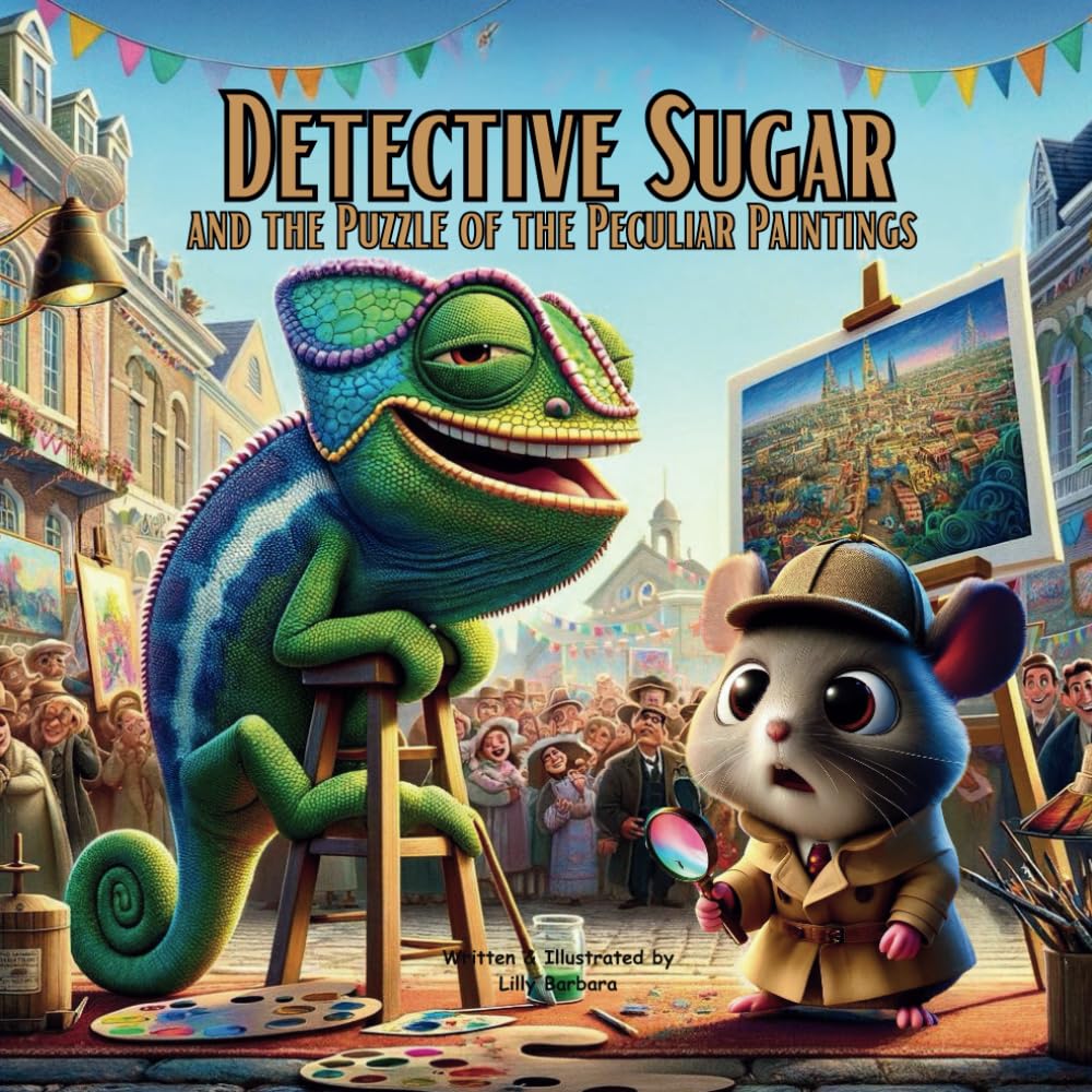 Detective Sugar and the Puzzle of the Peculiar Paintings: A Story Book About Hamster For Kids (Detective Sugar: Hamster Mysteries for Young Sleuths)