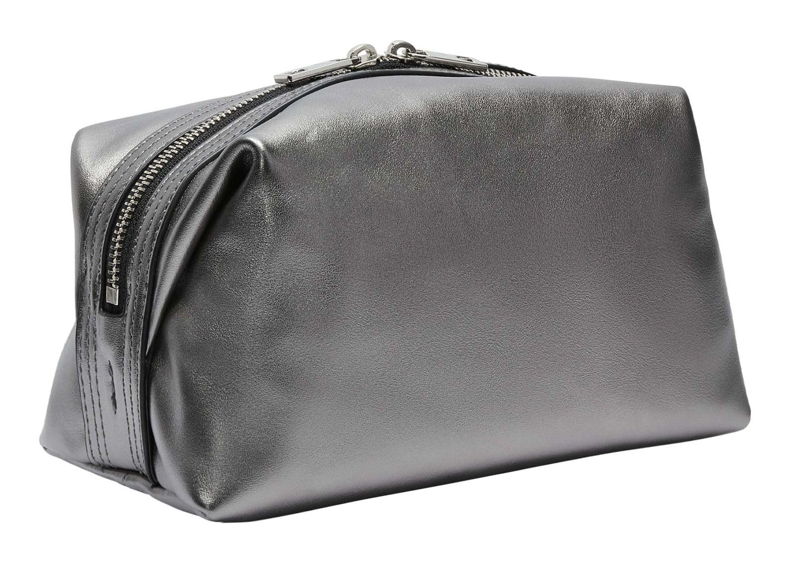 LIEBESKIND BERLIN Utensilientasche Kulturbeutel Elvira Silver Stone Pouchette Beauty Silver Stone grau