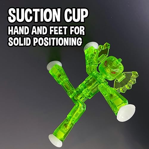 Miniatura 4 de Zing Stikbot Monster Werewolf & Cyborg - Juego de 6 figuras de acción coleccionables Stikbot, animación Stop Motion, ideal para niños a partir de 4