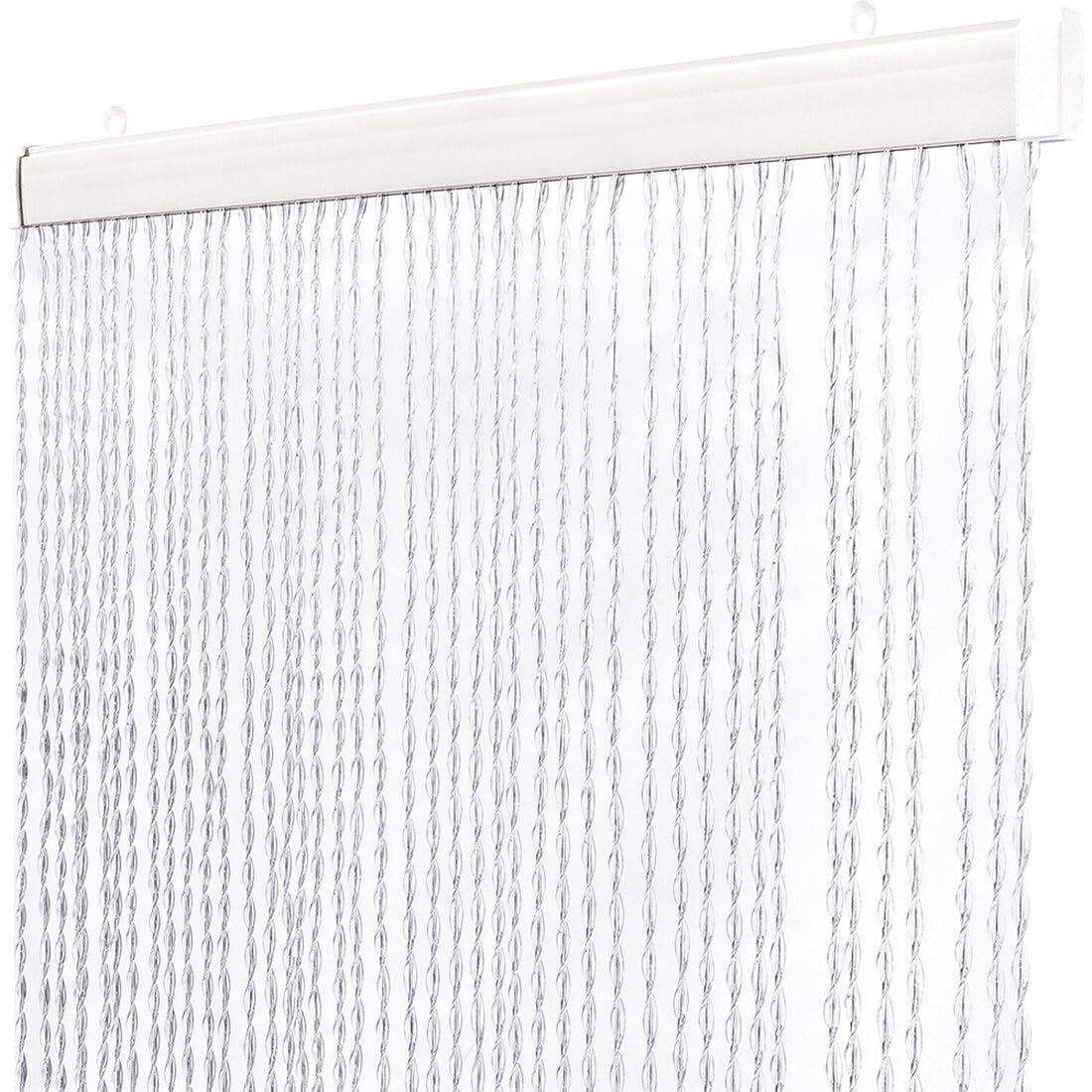 EmmeVi Rideau anti-insectes en caoutchouc tressé, PVC, moustiquaire, pour fenêtre, porte, entrée, 100 x 220 cm, transparent