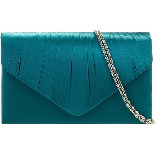 teal clutch purse