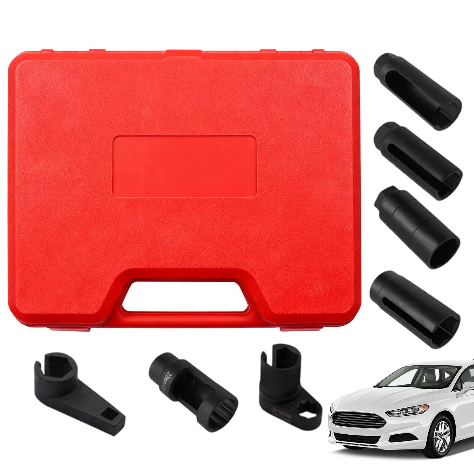 Kit Chiavi per Installazione Acciaio Cromo Vanadio Con Elevata Resistenza | Kit di Socket per il Sensore di Ossigeno Ideale per Riparazioni Domestiche Manutenzione Veicoli e Officina Garage