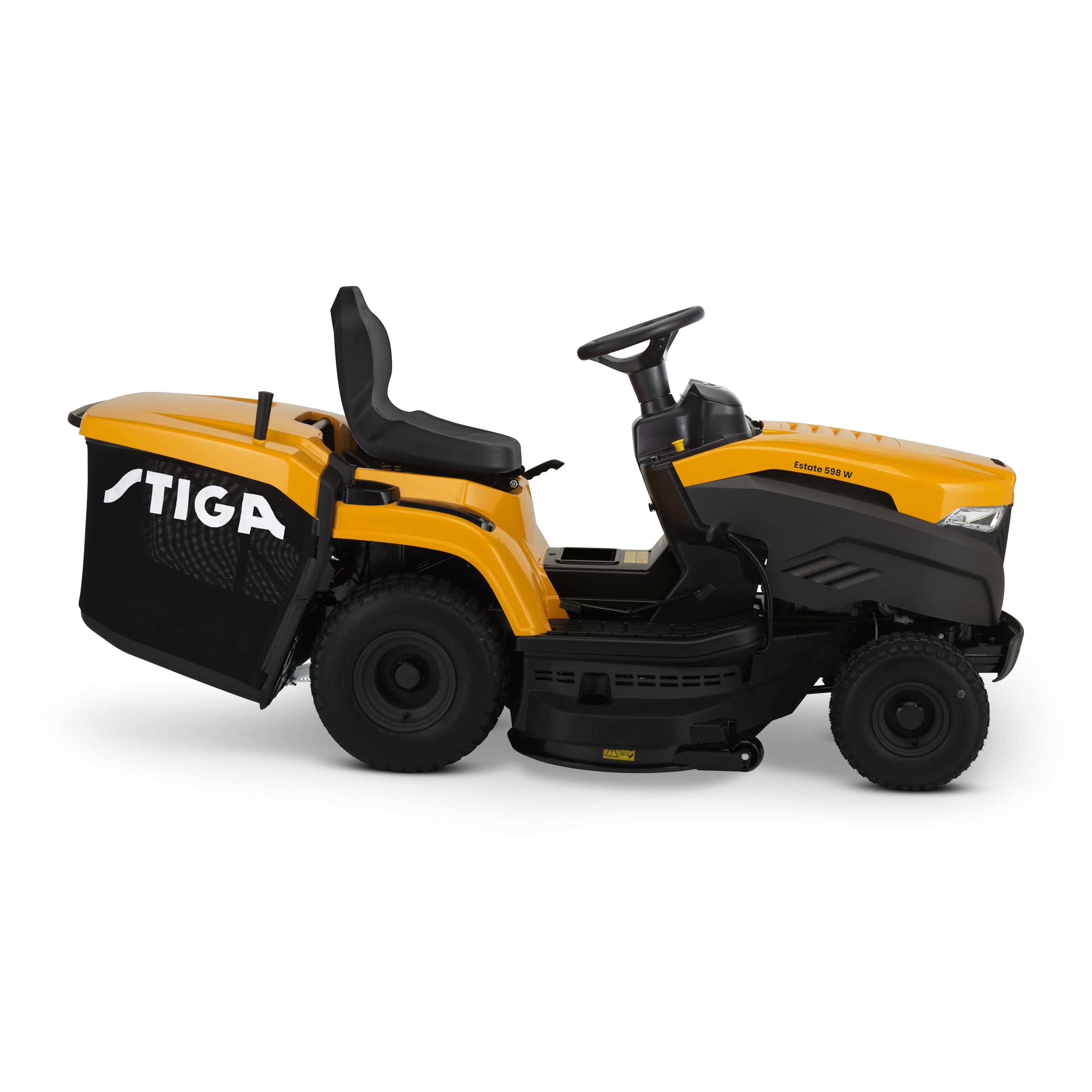 STIGA Estate 598 W Rasentraktor, 586 cm³, 98 cm, 240 L – Hydrostatischer Pedalantrieb, 3-In-1-Mähsystem – Für Große Flächen