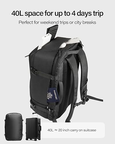 Miniatura 2 de GHERSON Travel Laptop Backpack, TSA Friendly Flight Approved Carry-on Luggage,Water-resistant Lightweight Business Rucksack，Durable Large Weekender