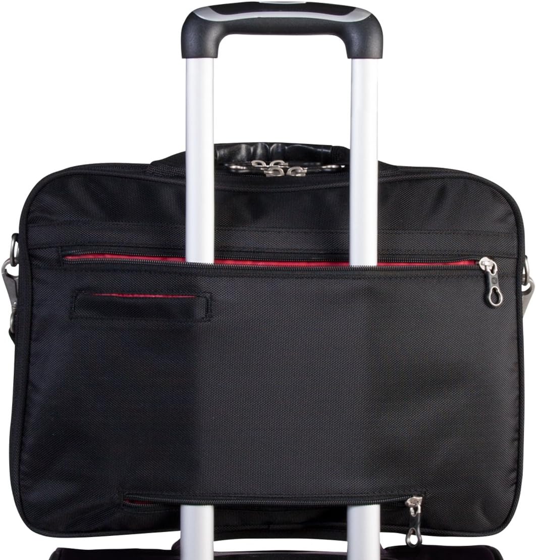 Swiss Gear 15.6" Laptop Case - Black, Unisex-Adults, Briefcase Style, Modern, 14L, 2 Compartments, 8 Pockets, Laptop Compatible