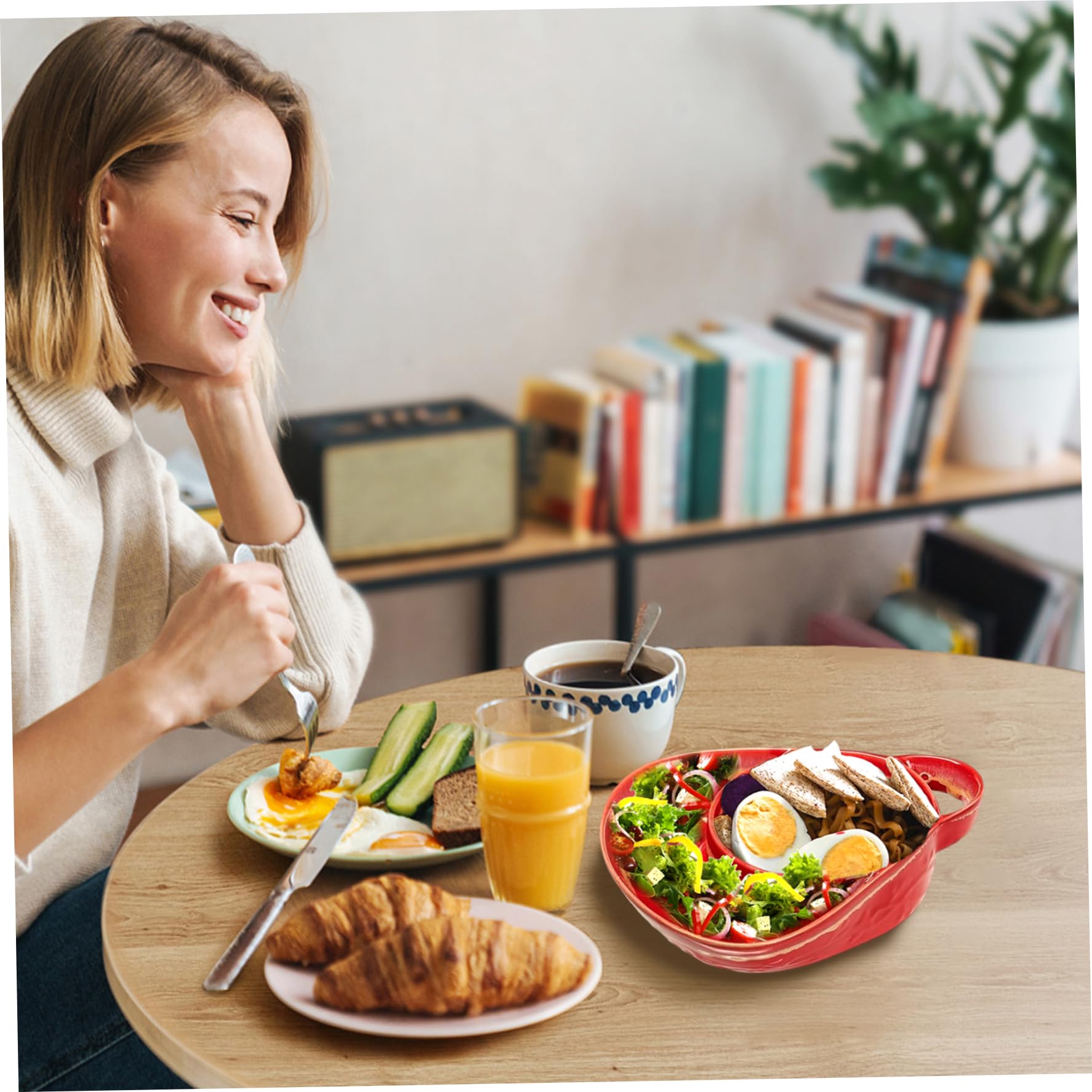 Soup And Sandwich Bowl, Ceramic Soup And Sandwich Plate With