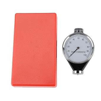Shore Type D Rubber Tire Durometer, 0-100 Degrees Rubber Tire Hardness Meter, Alloy Durometer Tester, Portable Shore Type D Durometer for Hard Rubber and Plastic