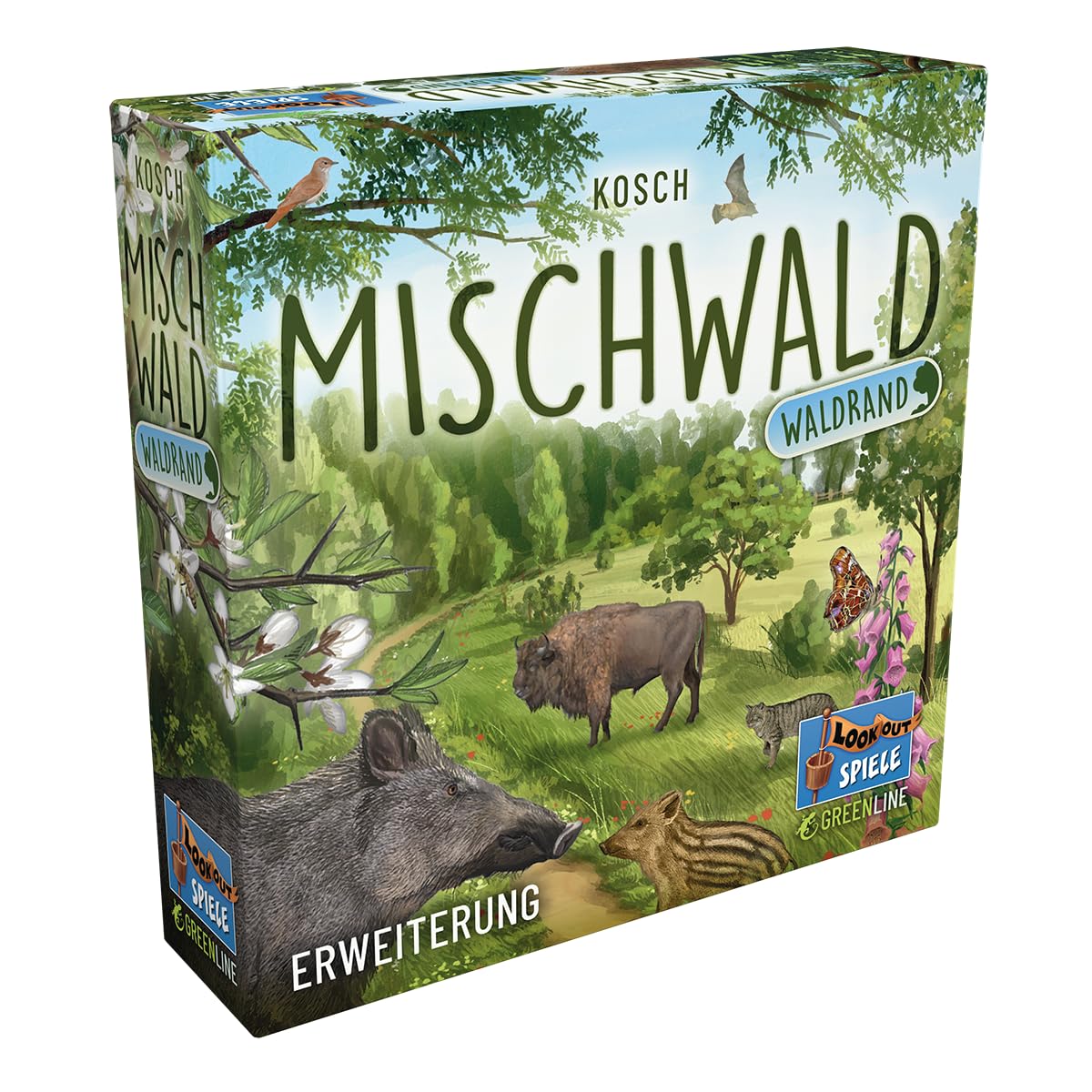 Lookout Mischwald – Bordo Della Foresta (Espansione) Gioco Di Carte In Tedesco Per 2-5 Giocatori