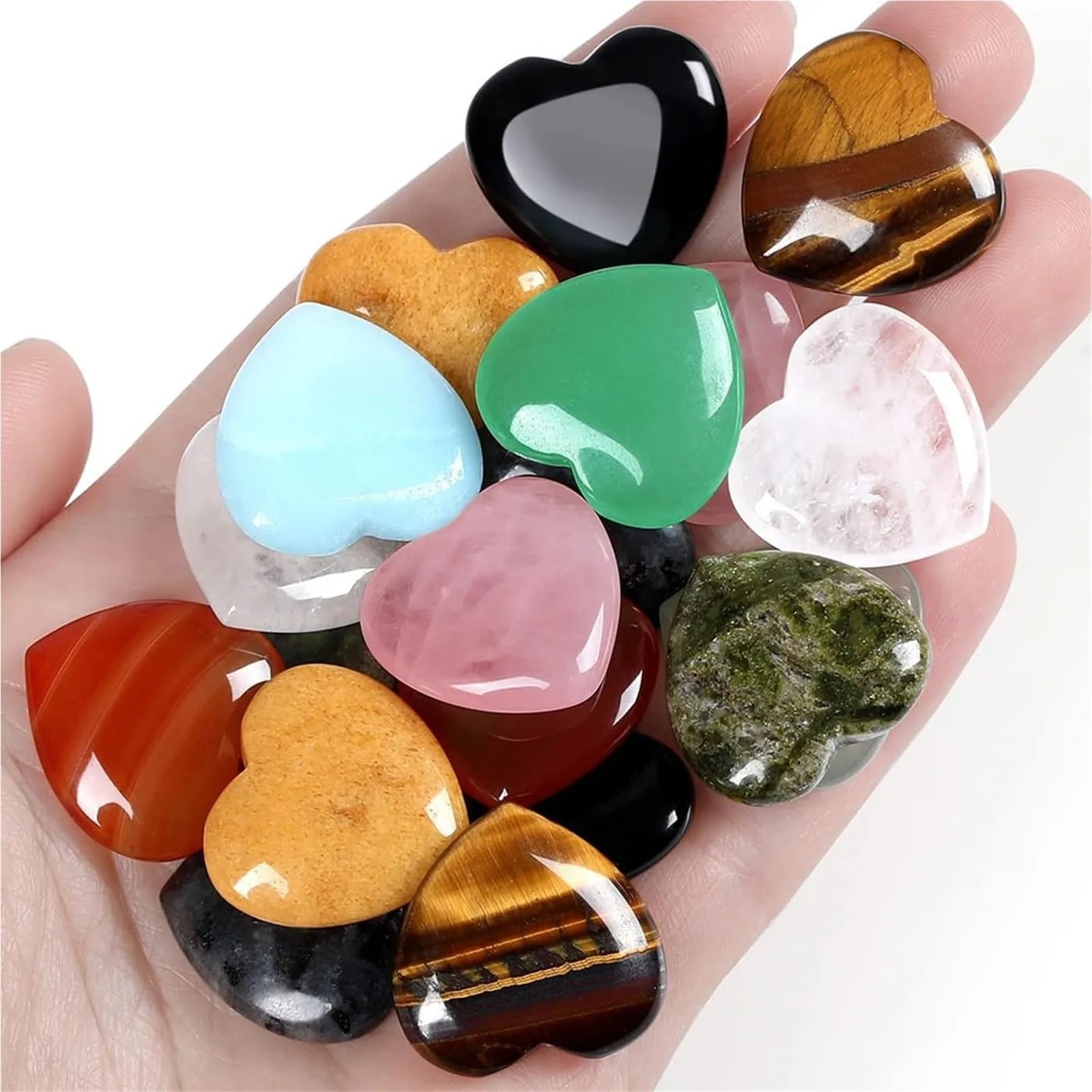 Deko Steine Steine Garten 10/20/30PCS 20MM Kristall Amethyst Liebe Heilsteine ​​Unregelmäßige Mineral Kies Probe for Haus Garten decor(20pcs)