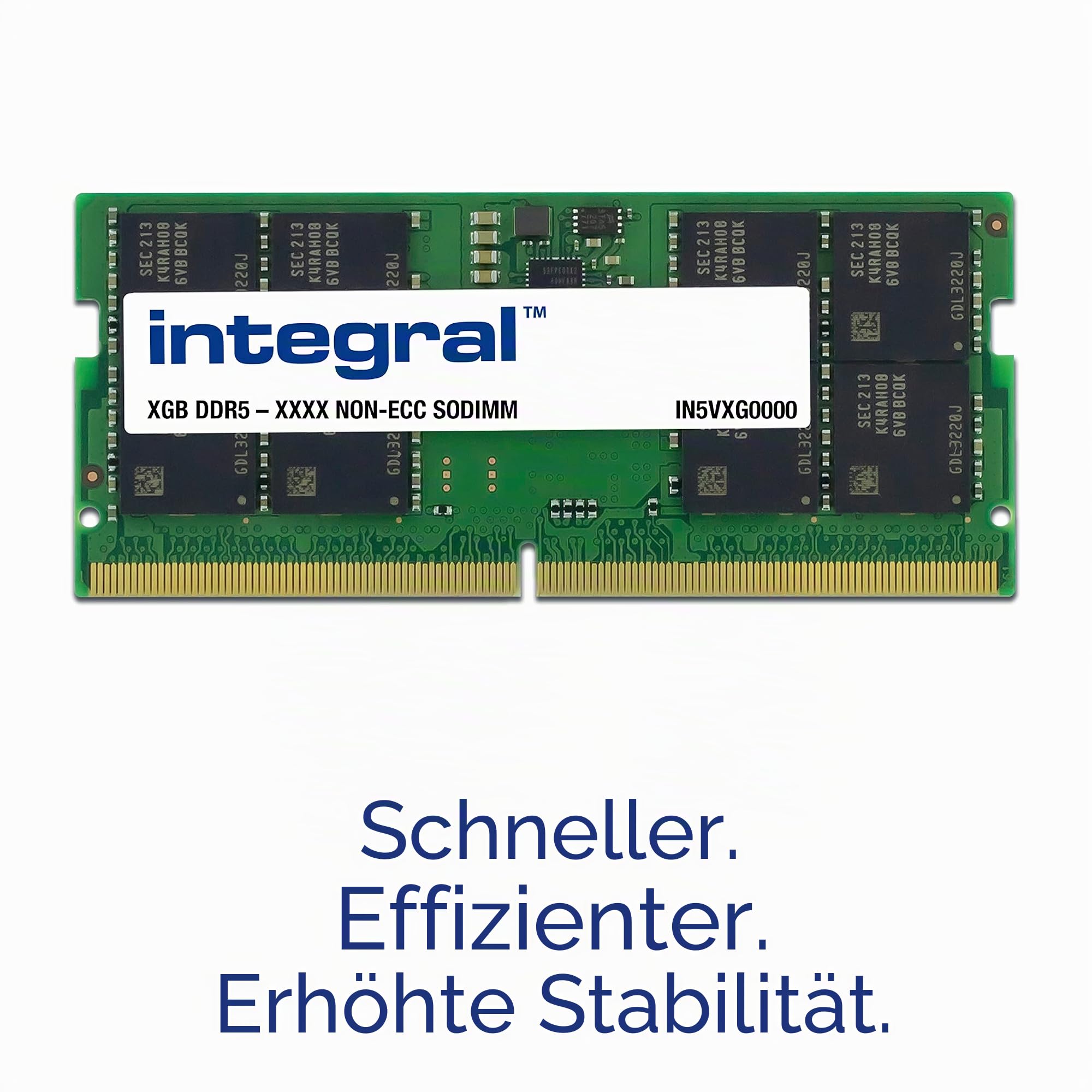 Integral 8GB DDR5 RAM 4800MHz SODIMM Laptop Notebook MacBook Arbeitsspeicher-Modul