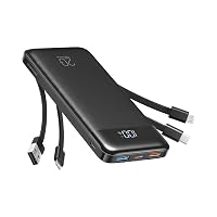 Charmast Power Bank con Cavi Integrati, 22.5W 20000mAh Ricarica Rapida