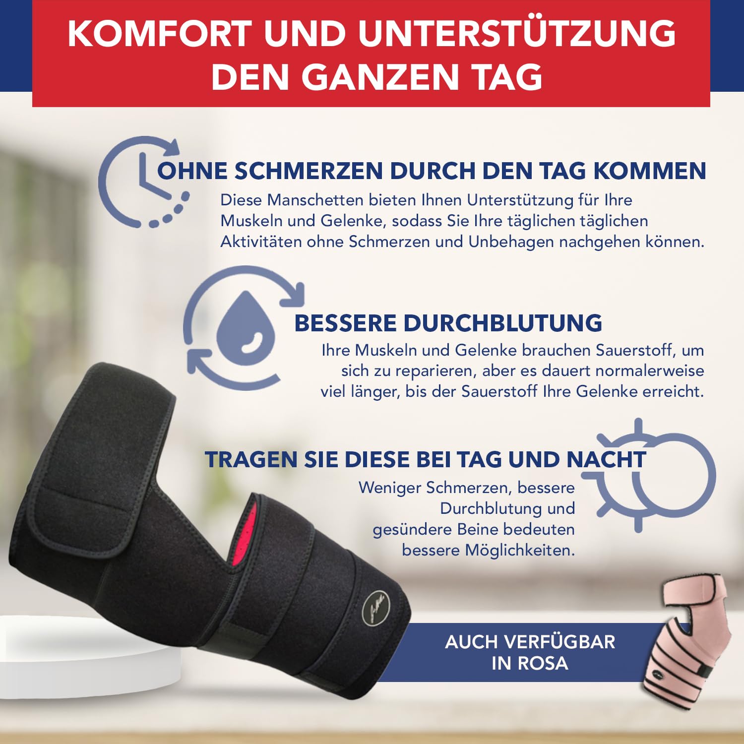 Von Ärzten Entworfen, Stabilisierende Oberschenkelbandage, Hüftgelenkstütze für Ischias-Schmerzlinderung, Piriformis-Syndrom, Oberschenkelkompression, Hamstring-Hüftbandage für Frauen & Männer, S/M