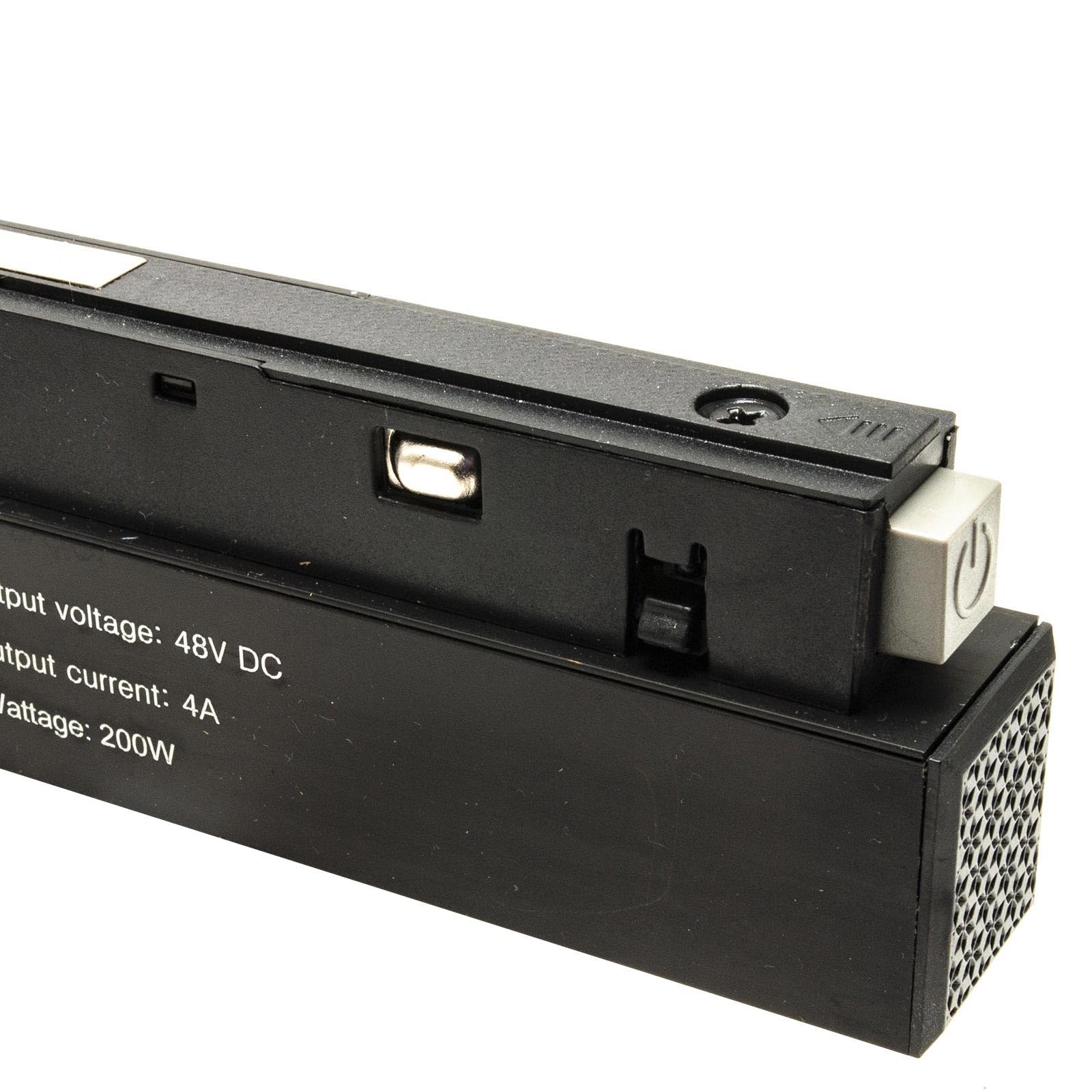Planetitaly Alimentatore trasformatore 200W 4A da 230V a 48V alimentazione binario track magnetico elettrificato LED driver