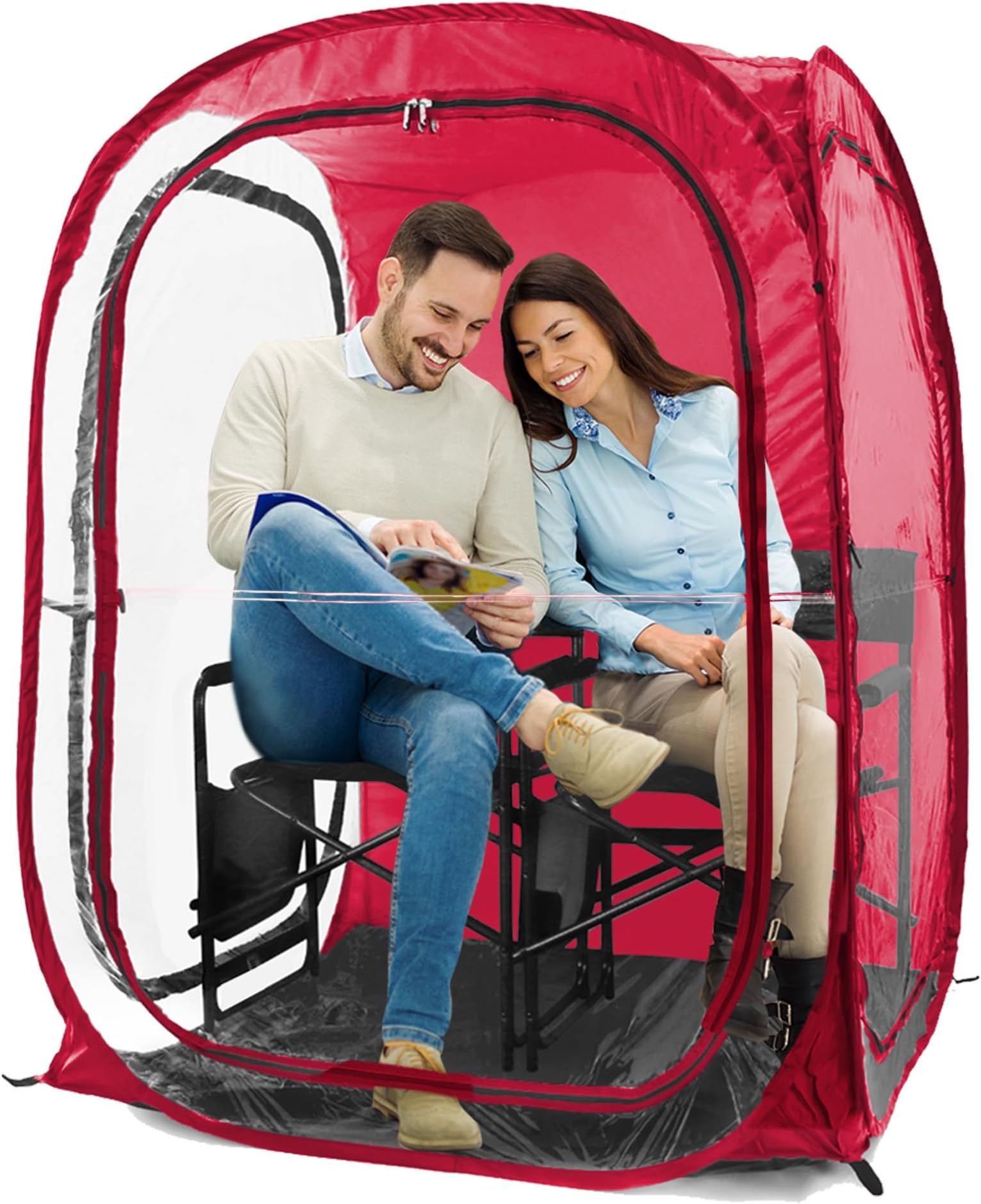 WeatherPod® Pop-Up Sports Tent 1-2 Person – Instant Setup MyPod™ Original Shark Tank All-Weather Pod Shelter for Outdoor Sports, Rain, Wind & Cold