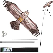 eyijklzo Bird Scarer Flying Kite Crops Farm Flying Bird Hawk Flying Kite