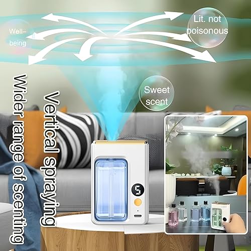 Miniatura 7 de Difusor automático de aromaterapia, difusor de aceite esencial para el hogar, versión digital del difusor de aroma, difusor de aroma reemplazable