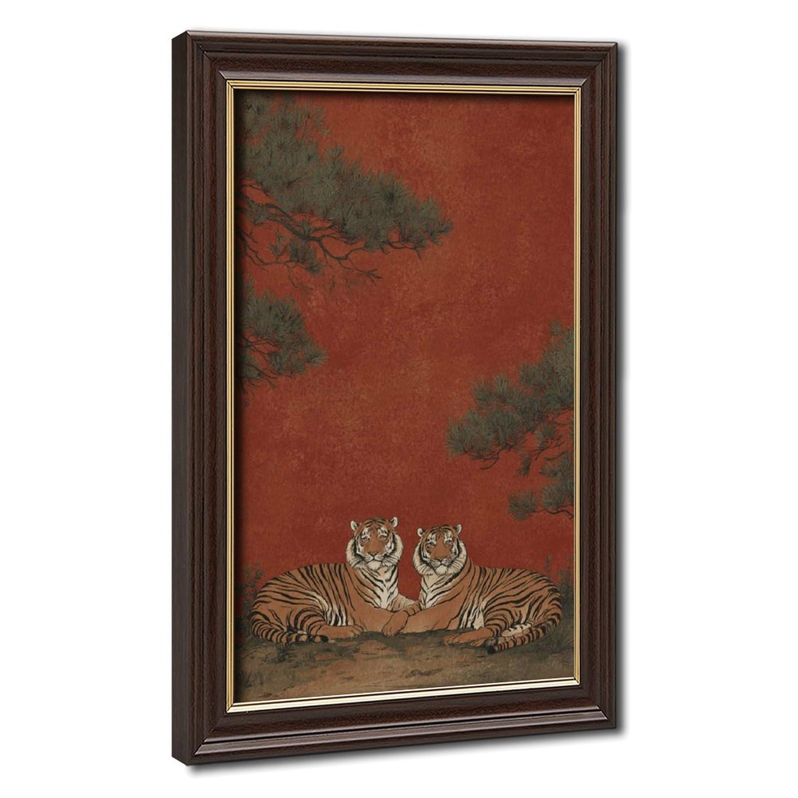 Bareronor Japanese Tiger Canvas Poster Bedroom Decor Landscape Office Room Decor Gift 16" L X 24" W