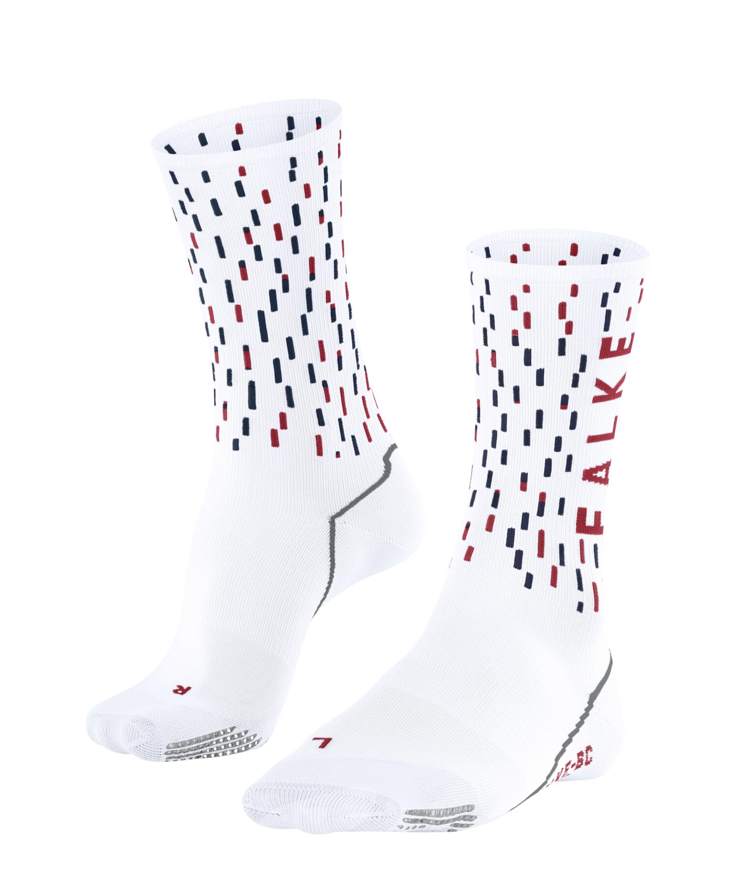 FALKE Unisex BC Impulse Peloton U So Functional Yarn Anti-Blister 1 Pair Cycling Socks, White 2006, 4-5
