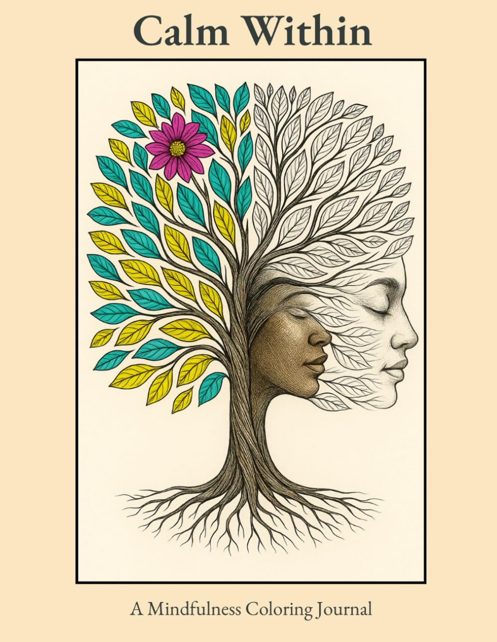 Calm Within: A Mindful Coloring Journal for Adults      Paperback – April 26, 2025