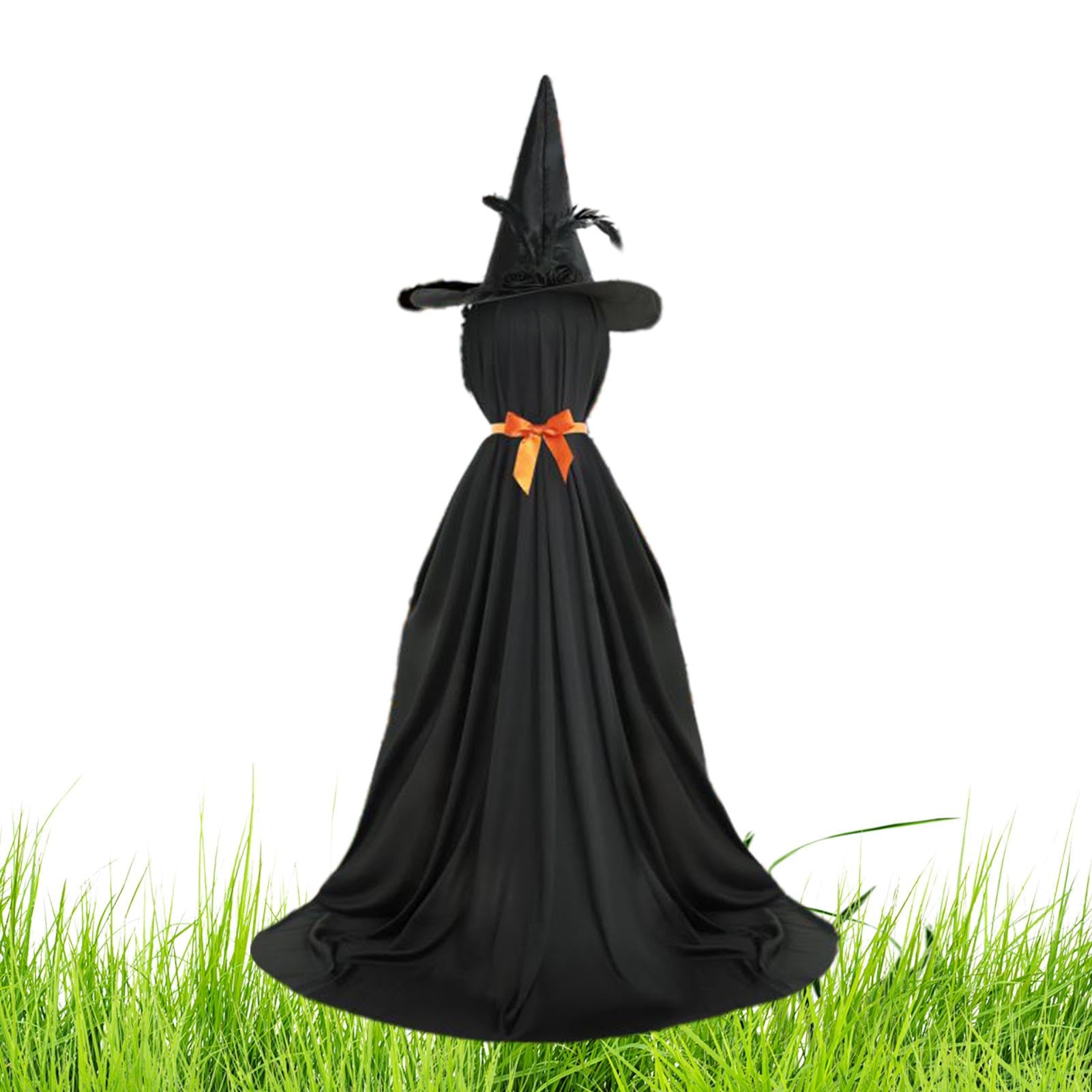 Accessoires d'Halloween effrayants et sorcière lumineuse géante pour tombe
