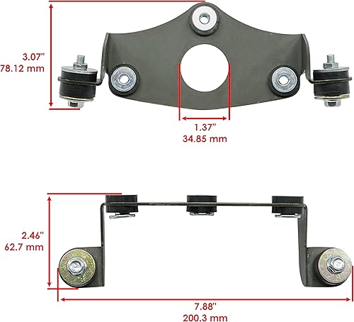 Miniatura 3 de Caltric Soporte de luz trasera de freno trasero compatible con Yamaha Raptor 660R YFM660R 2002-2005