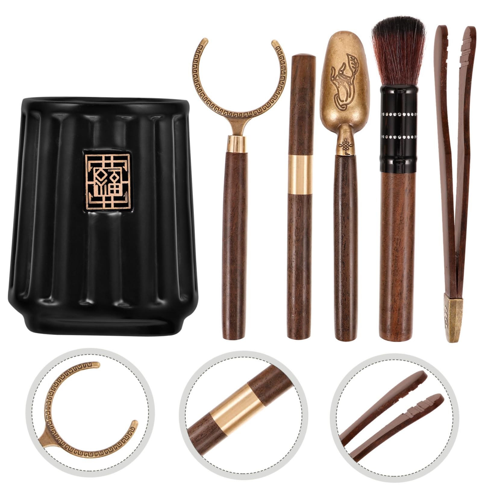 SOLUSTRE 2sätze Chinesischen Teezeremonie-utensilien Teiliges Gongfu Tee-Set Für Matcha Und Traditionelle Teezubereitung Perfektes Für Teeliebhaber