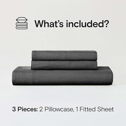 Miniatura 7 de Sijo Sleep Foundation - Juego de sábanas de 100 % lino francés lavado a la piedra, certificado orgánico GOTS, premio al mejor lino refrescante de