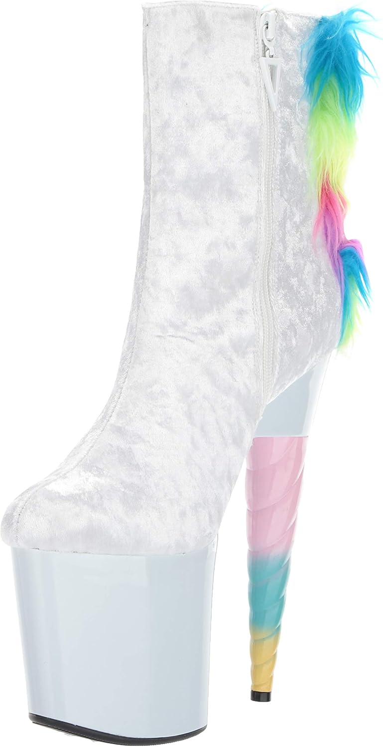 Ellie Shoes Women's 777-MAGIC Fashion Boot, White, 6 M US