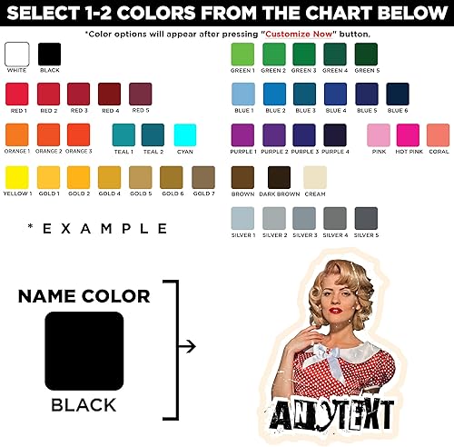 Miniatura 2 de Adhesivo retro personalizado con foto retro vintage, imagen y nombre, calcomanías de vinilo impermeables para laptop, botella de agua, autos, funda