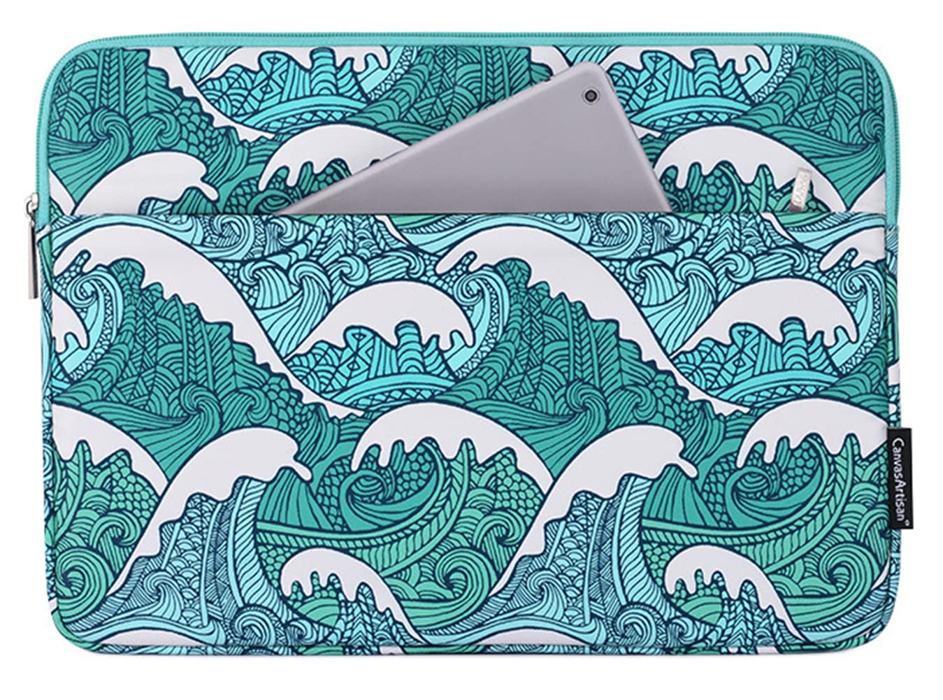 Funda para laptop de 13 pulgadas verde que soluciona la falta de espacio 6