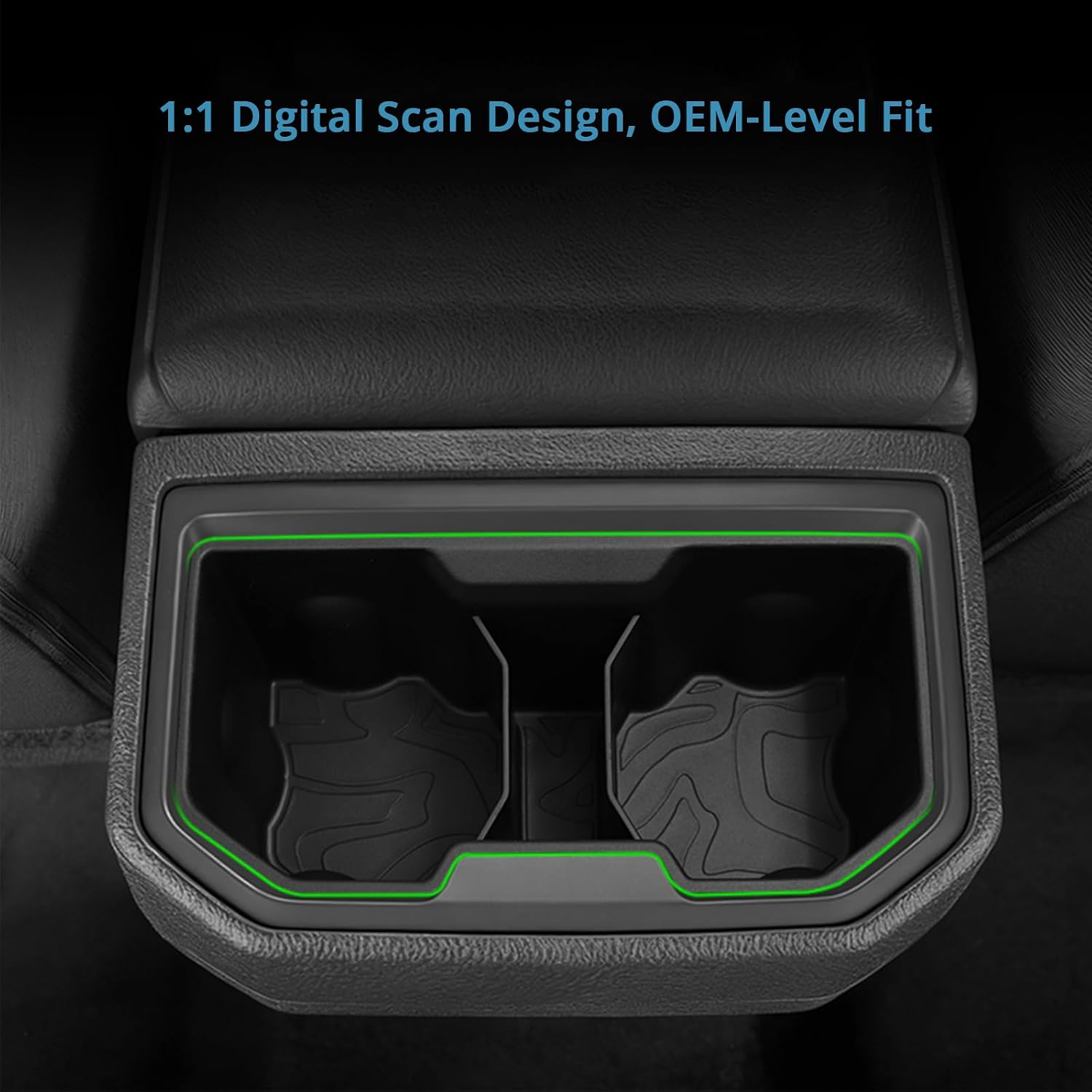 Console Cup Holder Insert for 2024-2026 Toyota Tacoma Gen 4th(2PCS) image 3