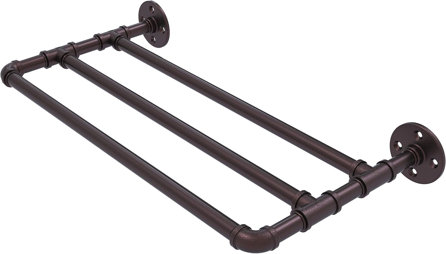 Allied Brass P-230-24-TS Pipeline Collection 24 Inch Wall Mounted Towel Shelf, 24, Antique Bronze