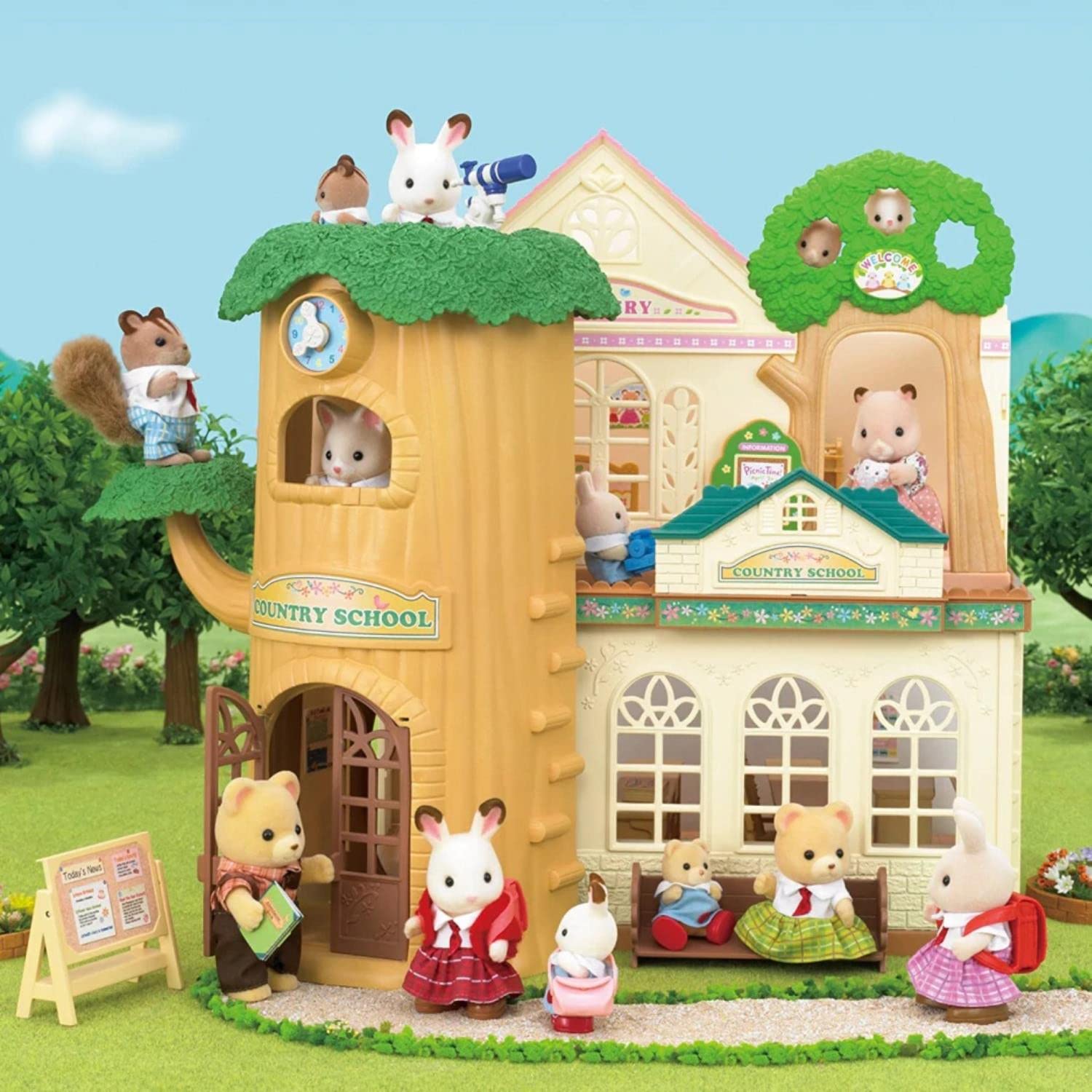 Sylvanian Families Set regalo per scuola di campagna