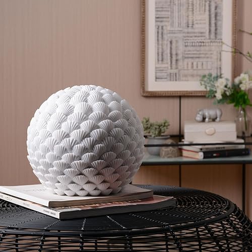 Miniatura 2 de HAUCOZE Estatua de conchas decoración océano escultura artes regalos modernos figura poliresina 8.3 pulgadas