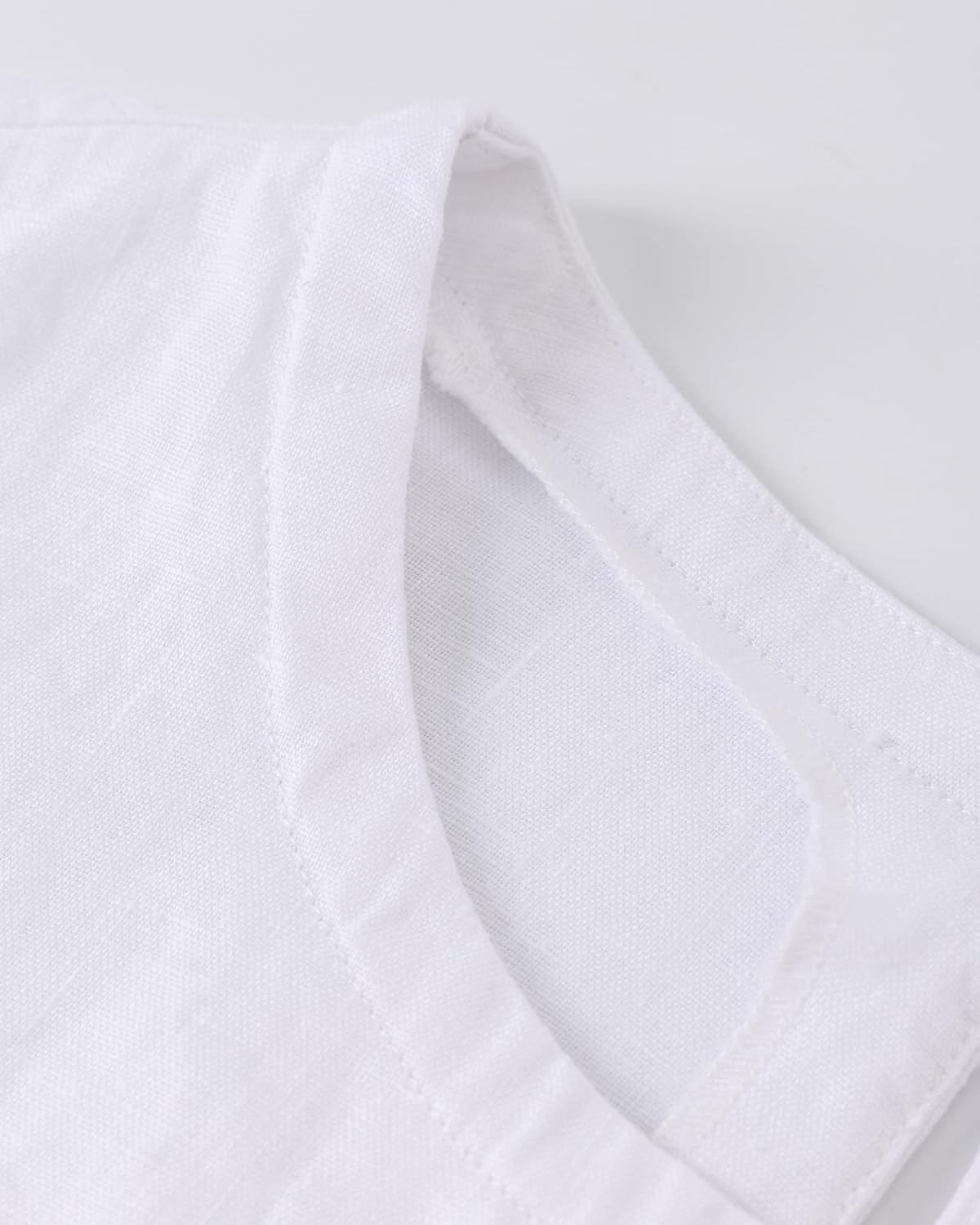 Womens 100% Linen Tank Tops Summer Casual Classical Sleeveless Scoop Neck Blouse - Image 6