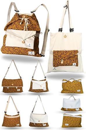 Multifunctional Bag Convertible Handmade Thick Canvas Unisex Practical Stylish Environmentally Friendly Double and Single Sided Models
