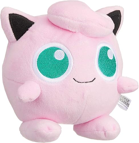 Sanei Pokemon All Star Series Jigglypuff Stuffed Plush, 5", Pink (PP02) - Pink