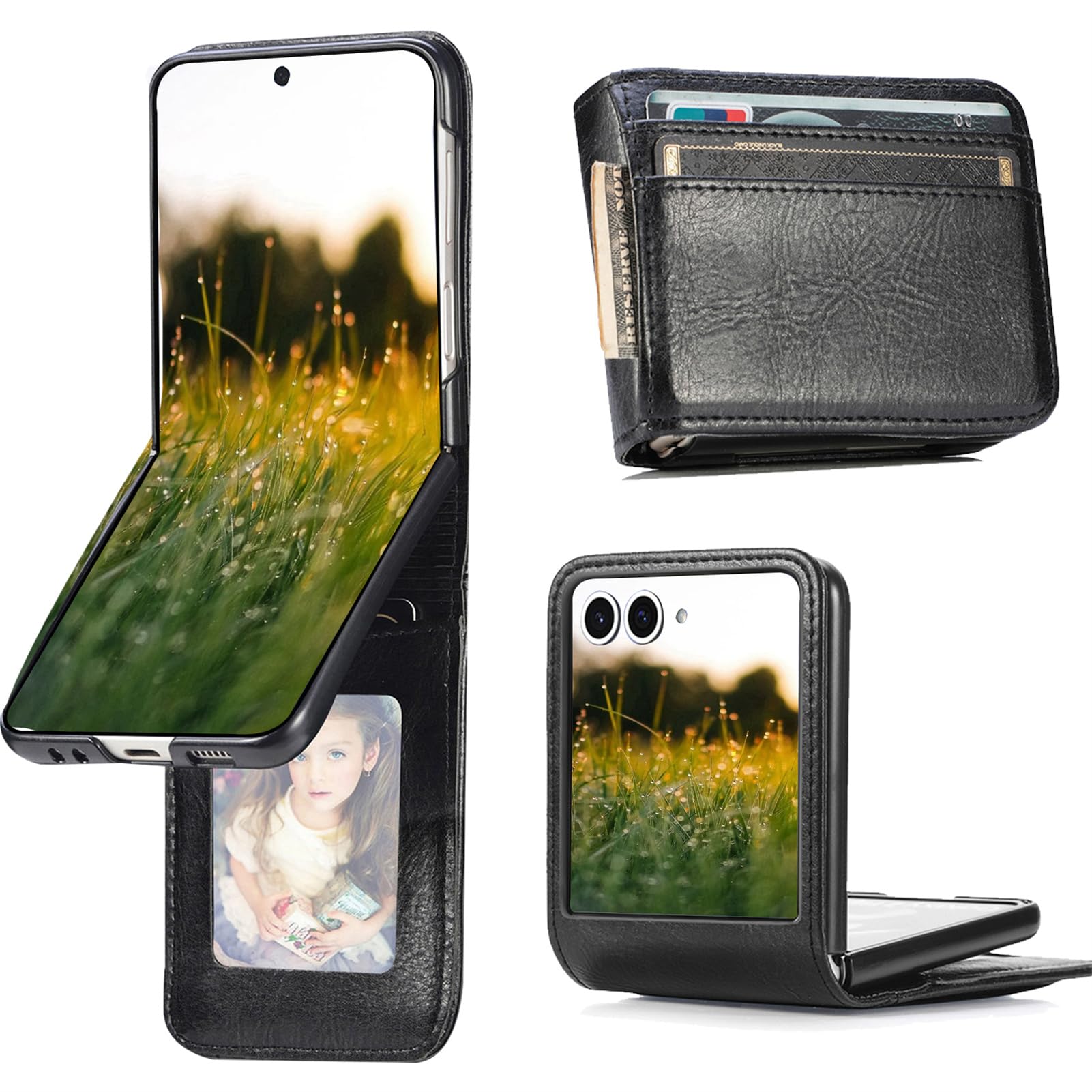 Amazon.com: CCSamll for Samsung Galaxy Z Flip 7 Wallet Case with