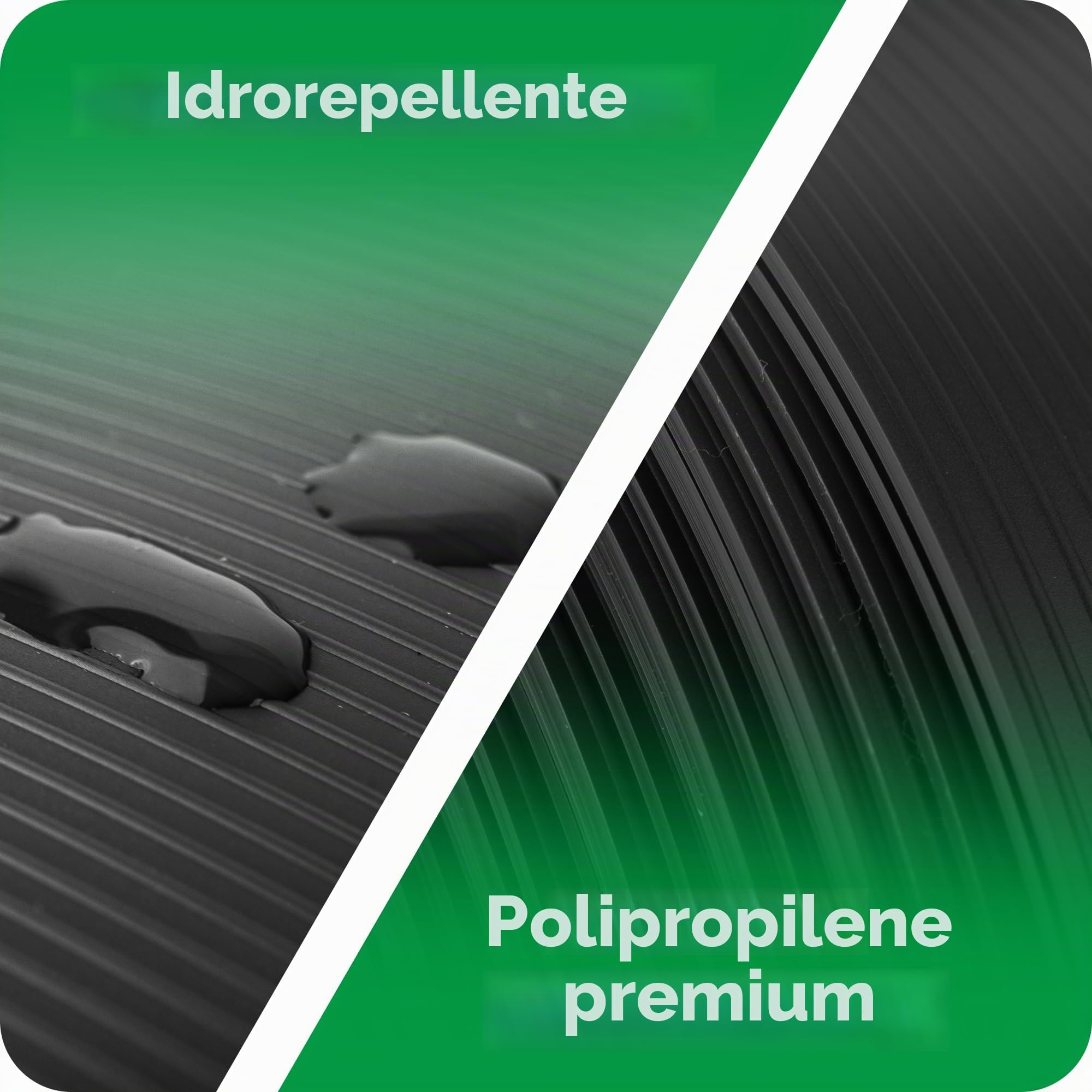 Novatool, rotolo da 25m, striscia di protezione in PP Premium ANTRACITE RAL 7016, 19 cm per 10 file di recinzione a doppia asta, striscia di protezione GRIGIA con scanalature, elementi di recinzione