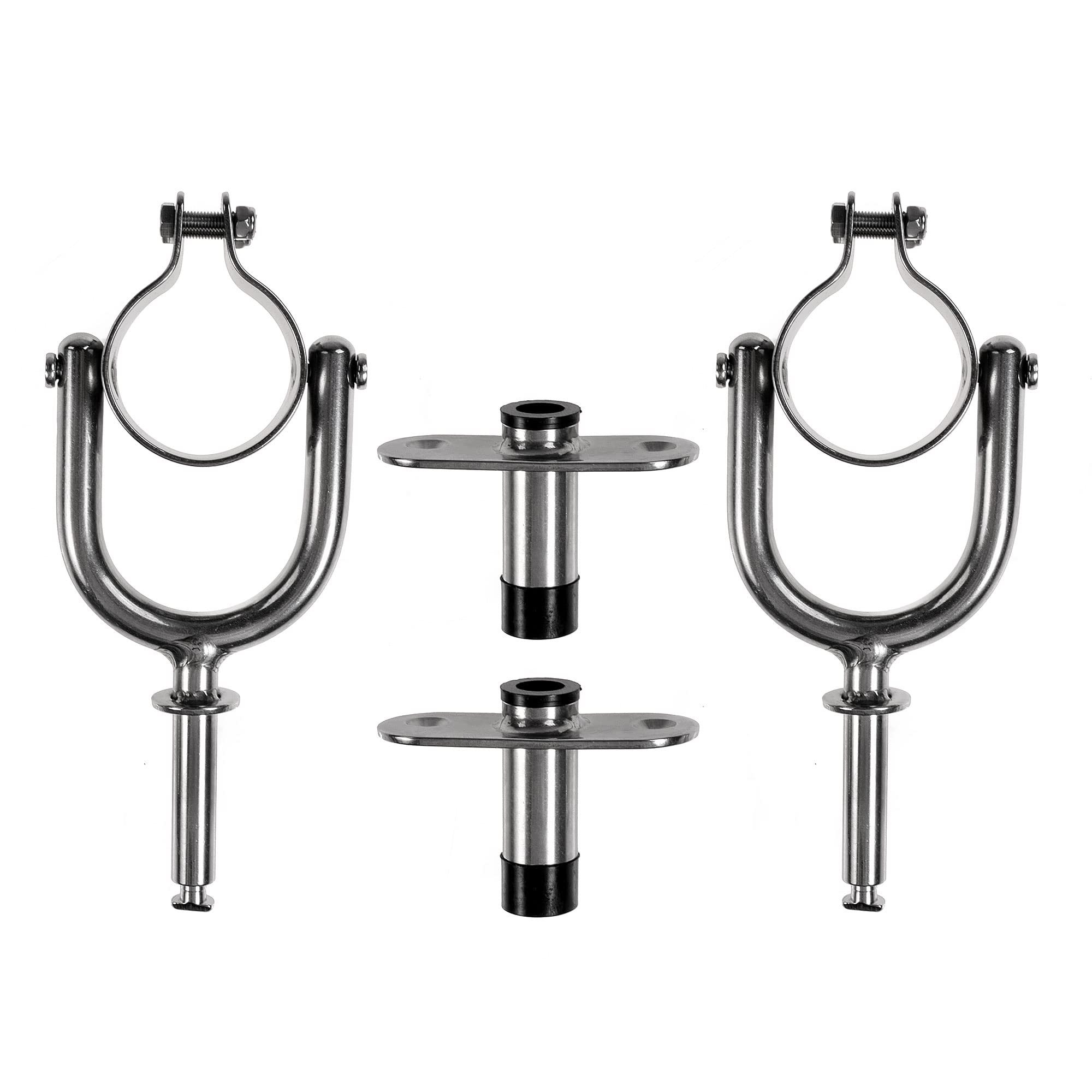 John Paddle - Boccola a sfera in acciaio INOX con presa dritta (2 paia)