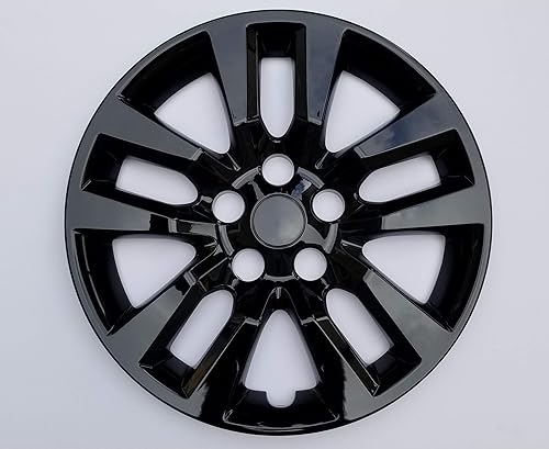 Miniatura 2 de Tapacubos de rueda para Nissan Altima 2013-2018 16 pulgadas 10 radios negro brillante plástico juego de 4