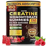 Creatine Gummies Monohydrate 6G with Beta-Alanine, BCAA 2:1:1, L-Taurine, Vitamin B6 & B12, Pre-Workout Gummy for Men & Women - Muscle Strength, Endurance & Recovery, Sugar Free, Vegan,150 Gummies